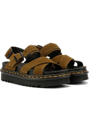 Dr. Martens Voss Ii Bronx Sandales Vertes Pour Femmes En Suède