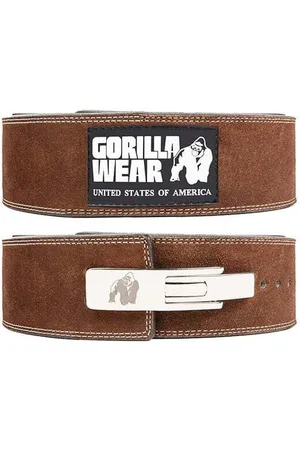 Gorilla Wear Ceinture de levage en cuir 4 pouces