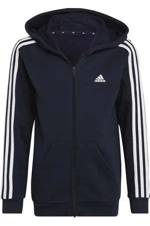 adidas Sweatshirt à capuche zippé enfant 3-Stripes Essentials