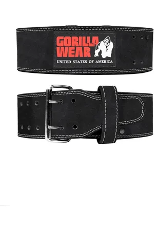 Gorilla Wear Ceinture de levage en cuir 4 pouces