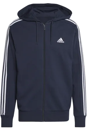 adidas Sweatshirt à capuche zippé 3-Stripes Essentials French Terry