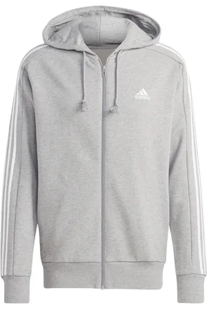 adidas Sweatshirt à capuche zippé molleton Essentials 3-Stripes