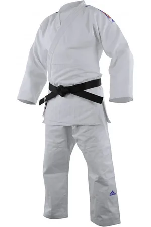 adidas Judogi avec bande bleu rouge Champion III