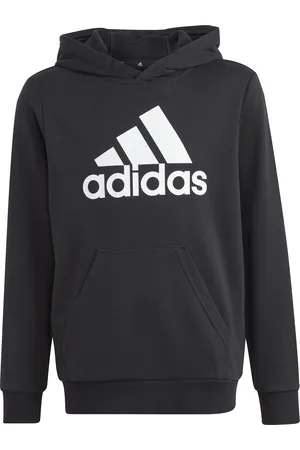 adidas Sweatshirt à capuche grand logo coton enfant Essentials