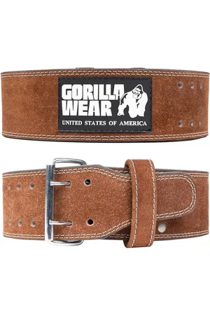 Gorilla Wear Ceinture de levage en cuir 4 pouces