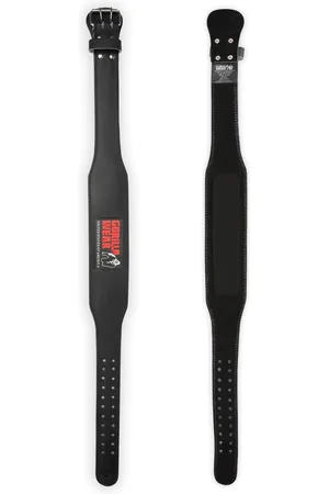 Gorilla Wear Ceinture de levage en cuir rembourré 4"