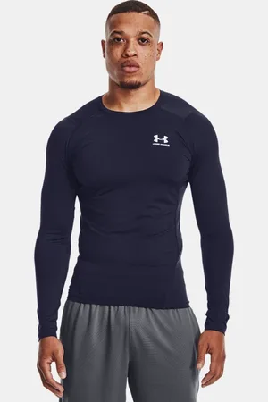 Under Armour Haut à manches longues HeatGear® pour homme Midnight Marine