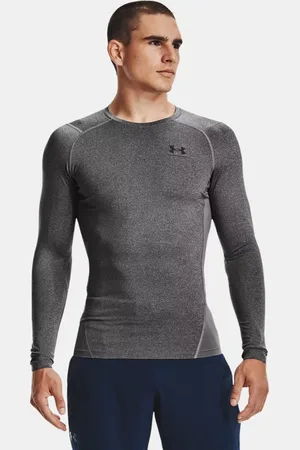 Under Armour Haut à manches longues HeatGear® pour homme Carbon Heather
