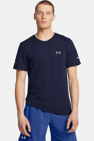 Under Armour Haut à manches courtes Seamless Stride pour homme Midnight Marine