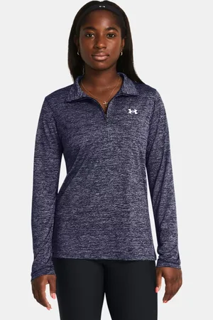 Under Armour Haut ½ zip Tech™ Twist pour femme Midnight Marine