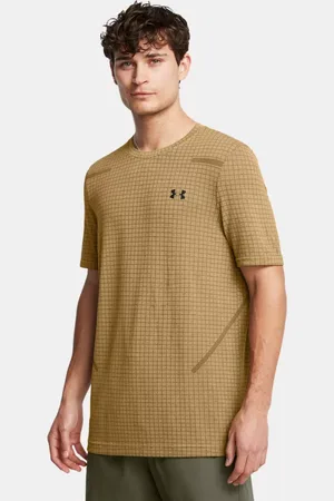 Under Armour Haut à manches courtes Seamless Grid pour homme Camel