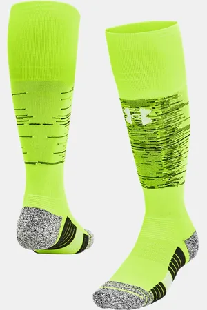 Under Armour Chaussettes au-dessus du mollet Magnetico Pocket unisexes High Vis