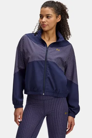 Under Armour Veste tissée Holiday Rival Stretch pour femme Midnight Marine
