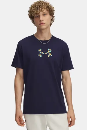 Under Armour Haut à manches courtes Holiday Heavyweight pour homme Midnight Marine