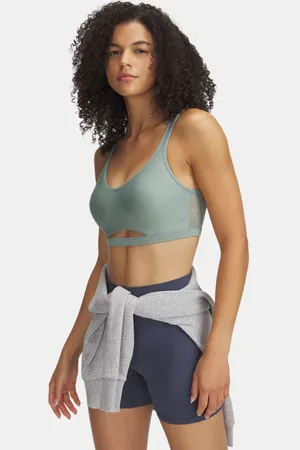 Under Armour Brassière de sport en mesh à maintien léger Infinity pour femme Silica