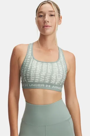 Under Armour Brassière de sport imprimé à dos croisé et maintien modéré Armour® pour femme Silica