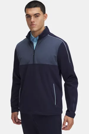 Under Armour Haut ½ zip Drive Wind pour homme Midnight Marine