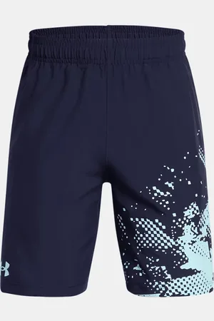 Under Armour Short tissé à motif Tech™ pour garçon Midnight Marine