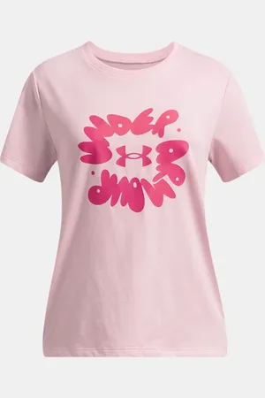 Under Armour Haut à manches courtes Bubble Wordmark pour fille Prime