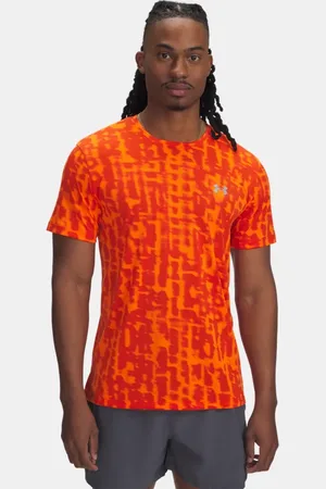 Under Armour Haut à manches courtes imprimé Launch pour homme Solar