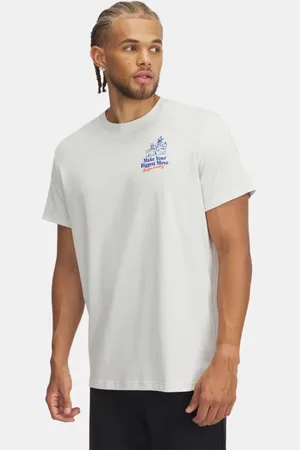 Under Armour Haut illustré à manches courtes Heavyweight Moving Day pour homme Clay