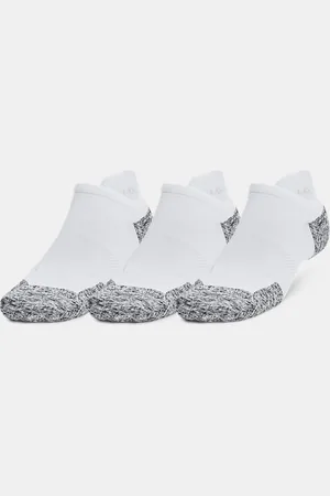 Under Armour Lot de 3 paires de chaussettes invisibles ArmourDry™ Run Cushion unisexes