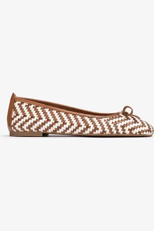 Unisa Ballerines en cuir tressé
