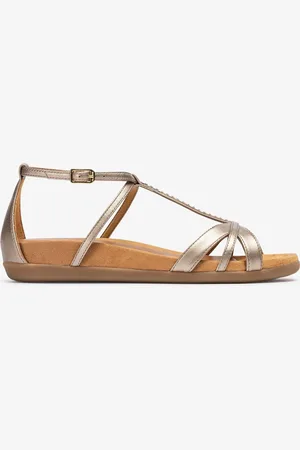 Unisa Sandales plates avec garnitures de cristaux