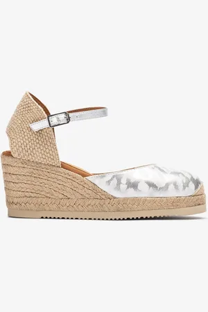 Unisa Espadrille avec plateforme en cuir imprimé
