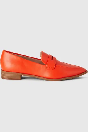 Benetton Mocassins En Tissu Enduit