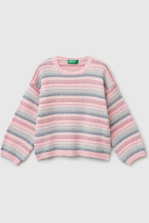 Benetton Pull Rayé Multicolore