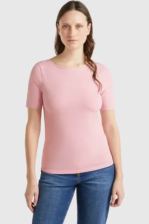 Benetton T-shirt Coupe Slim Réversible