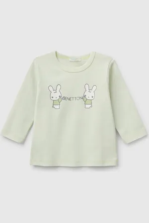 Benetton T-shirt À Manches Longues En Coton