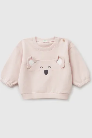 Benetton Sweat Avec Broderie Et Patch En Coton