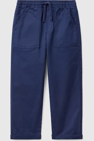Benetton Pantalon De Jogging En Coton Extensible Avec Cordon De Serrage