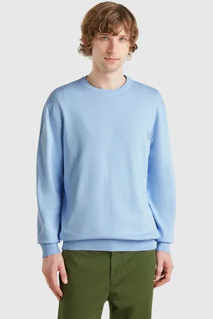 Benetton Pull 100 % Coton À Col Rond