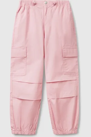 Benetton Pantalon Cargo En Coton Stretch