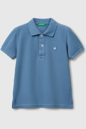 Benetton Polo À Manches Courtes En Pur Coton