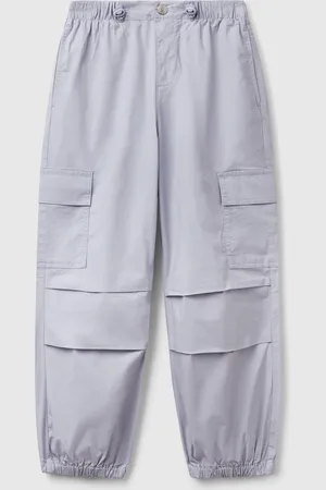 Benetton Pantalon Cargo En Coton Stretch