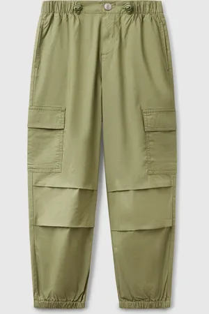 Benetton Pantalon Cargo En Coton Stretch