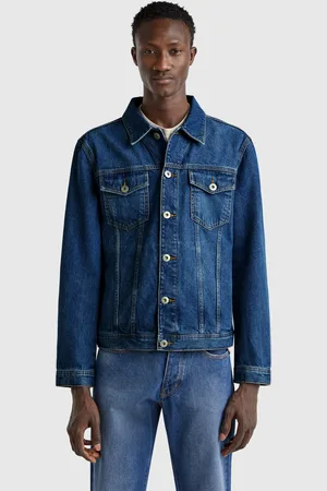 Benetton Veste En Jean Coupe Classique