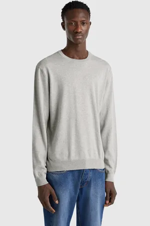 Benetton Pull 100 % Coton À Col Rond