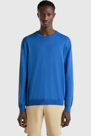 Benetton Pull 100 % Coton À Col Rond
