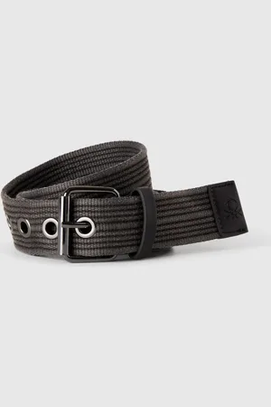 Benetton Ceinture Rayée À Œillets