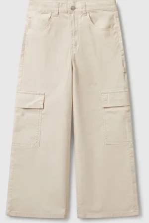 Benetton Pantalon Cargo Coupe Large