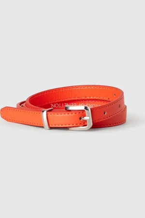 Benetton Ceinture Fine Corail