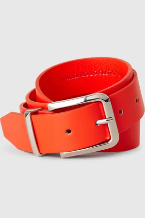 Benetton Ceinture Corail En Tissu Enduit