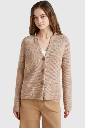 Benetton Veste Tricotée 100% Coton