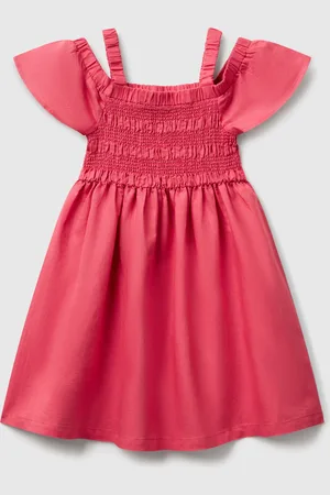 Benetton Robe En Lin Mélangé