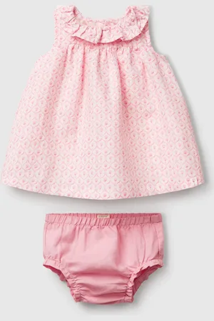 Benetton Robe À Col Volanté